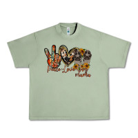 Oil Green peace love dog mama Urban Heavy Tee - RacoonDesign