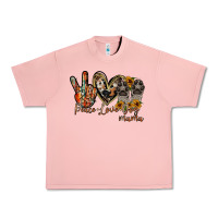 Salmon peace love dog mama Urban Heavy Tee - RacoonDesign