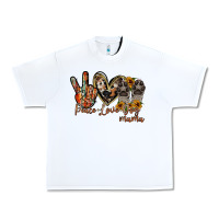 White peace love dog mama Urban Heavy Tee - RacoonDesign