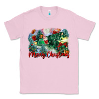 Bubblegum Pink merry christmas santa polar express Classic Tee - FaDigitalArtStudio