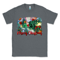 Charcoal Heather merry christmas santa polar express Classic Tee - FaDigitalArtStudio