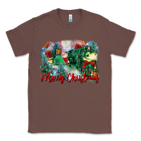 Chestnut merry christmas santa polar express Classic Tee - FaDigitalArtStudio