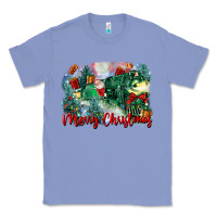 Colony Blue merry christmas santa polar express Classic Tee - FaDigitalArtStudio