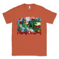 Copper merry christmas santa polar express Classic Tee - FaDigitalArtStudio