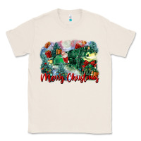 Natural merry christmas santa polar express Classic Tee - FaDigitalArtStudio