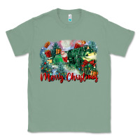Sage merry christmas santa polar express Classic Tee - FaDigitalArtStudio