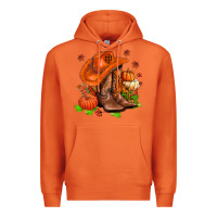 Carrot fall pumpkins  cowgirl  and roses Premium Hoodie - AdoDesignShop