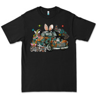 Black Happy Easter Premium Tee - CowhideDigitalArt