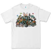 White Happy Easter Premium Tee - CowhideDigitalArt