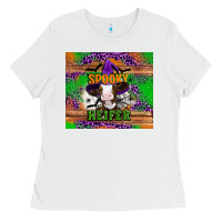 White Spooky Heifer Ladies Tee - Artiststas