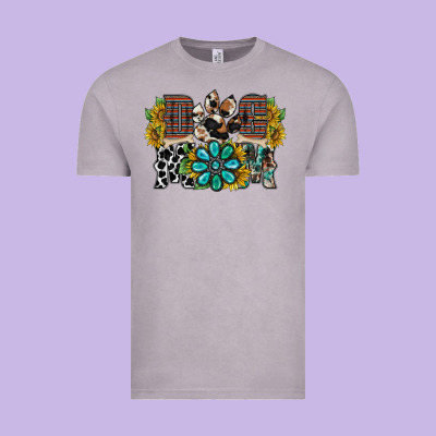 Dog Mom Western Vintage Tee Designed By Racoondesign