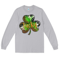 Moon Dust st. patricks day lucky shamrock Long Sleeve Tee - BarkalooDesign