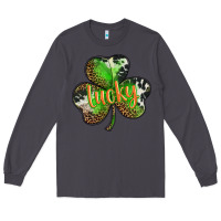 Smoke st. patricks day lucky shamrock Long Sleeve Tee - BarkalooDesign