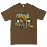 Cacao Happy Camper Premium Tee - CowhideDigitalArt