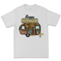 Dove Grey Happy Camper Premium Tee - CowhideDigitalArt