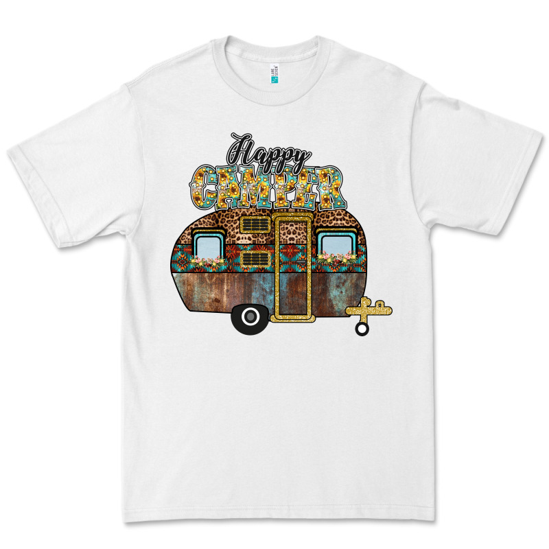 Happy Camper Premium Tee by CowhideDigitalArt | Teevron