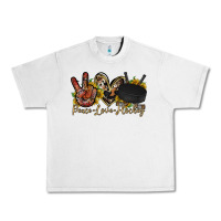 Lunar Rock peace love hockey Urban Heavy Tee - RacoonDesign