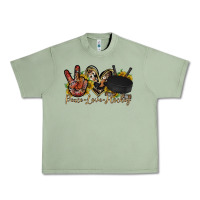 Oil Green peace love hockey Urban Heavy Tee - RacoonDesign