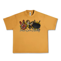 Peanut Butter peace love hockey Urban Heavy Tee - RacoonDesign