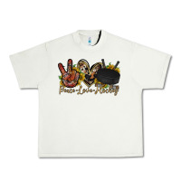 Pistachio peace love hockey Urban Heavy Tee - RacoonDesign