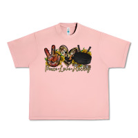 Salmon peace love hockey Urban Heavy Tee - RacoonDesign
