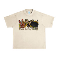 Sandshell peace love hockey Urban Heavy Tee - RacoonDesign