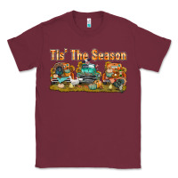 Burgundy thanksgiving tis' the season with trucks bbs Classic Tee - BundleAndBundleShop