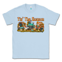 Dusty Blue thanksgiving tis' the season with trucks bbs Classic Tee - BundleAndBundleShop