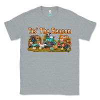 Heather Grey thanksgiving tis' the season with trucks bbs Classic Tee - BundleAndBundleShop