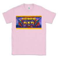 Bubblegum Pink super dad Classic Tee - BarkalooDesign