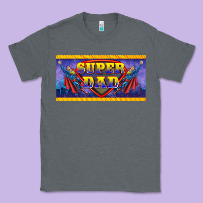 Super Dad Classic Tee Designed By Barkaloodesign