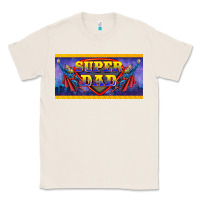 Natural super dad Classic Tee - BarkalooDesign