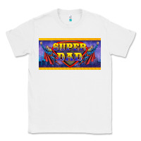 White super dad Classic Tee - BarkalooDesign