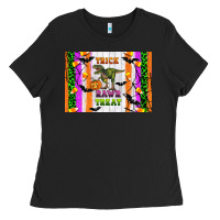 Black Trick rawr treat kids bottle Ladies Tee - Artiststas
