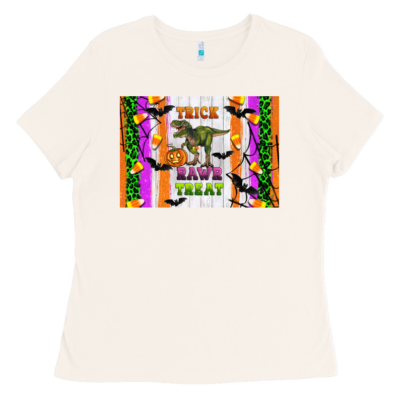 Trick Rawr Treat Kids Bottle Ladies Tee by Artiststas | Teevron