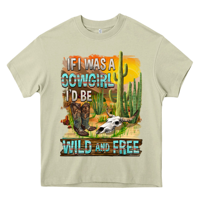 If Was A Cowgirl I'd Be Wild And Free Heavy Core Tee by FaDigitalArtStudio | Teevron