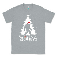 Heather Grey bigfoot christmas shirt Classic Tee - DesigneFamous