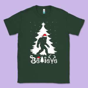 Bigfoot Christmas Shirt Classic Tee Designed By Designefamous