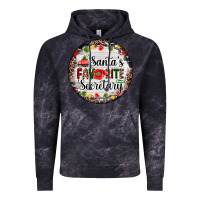 Cloud Black christmas santas favorite secretary    light Vintage Hoodie - AdoDesignShop