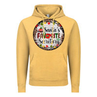Vintage Mustard christmas santas favorite secretary    light Vintage Hoodie - AdoDesignShop