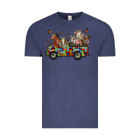 Vintage Denim farm animals autism Vintage Tee - RacoonDesign