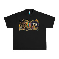 Black peace love pool Urban Heavy Tee - RacoonDesign
