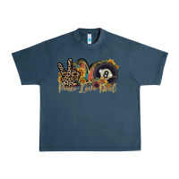 Midnight Navy peace love pool Urban Heavy Tee - RacoonDesign