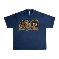 Navy peace love pool Urban Heavy Tee - RacoonDesign