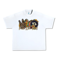 White peace love pool Urban Heavy Tee - RacoonDesign