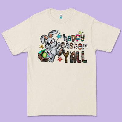 Happy Easter Y'all Premium Tee Designed By Cowhidedigitalart
