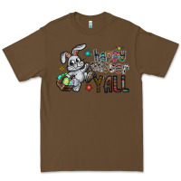 Cacao Happy Easter Y'all Premium Tee - CowhideDigitalArt