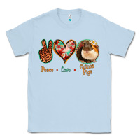 Dusty Blue Peace Love Guinea Pigs Classic Tee - Jasminsmagicworld