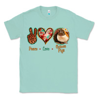 Seafoam Peace Love Guinea Pigs Classic Tee - Jasminsmagicworld