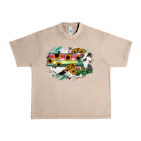 French Oak Massachusetts State Map Urban Heavy Tee - RanaPortraitStore